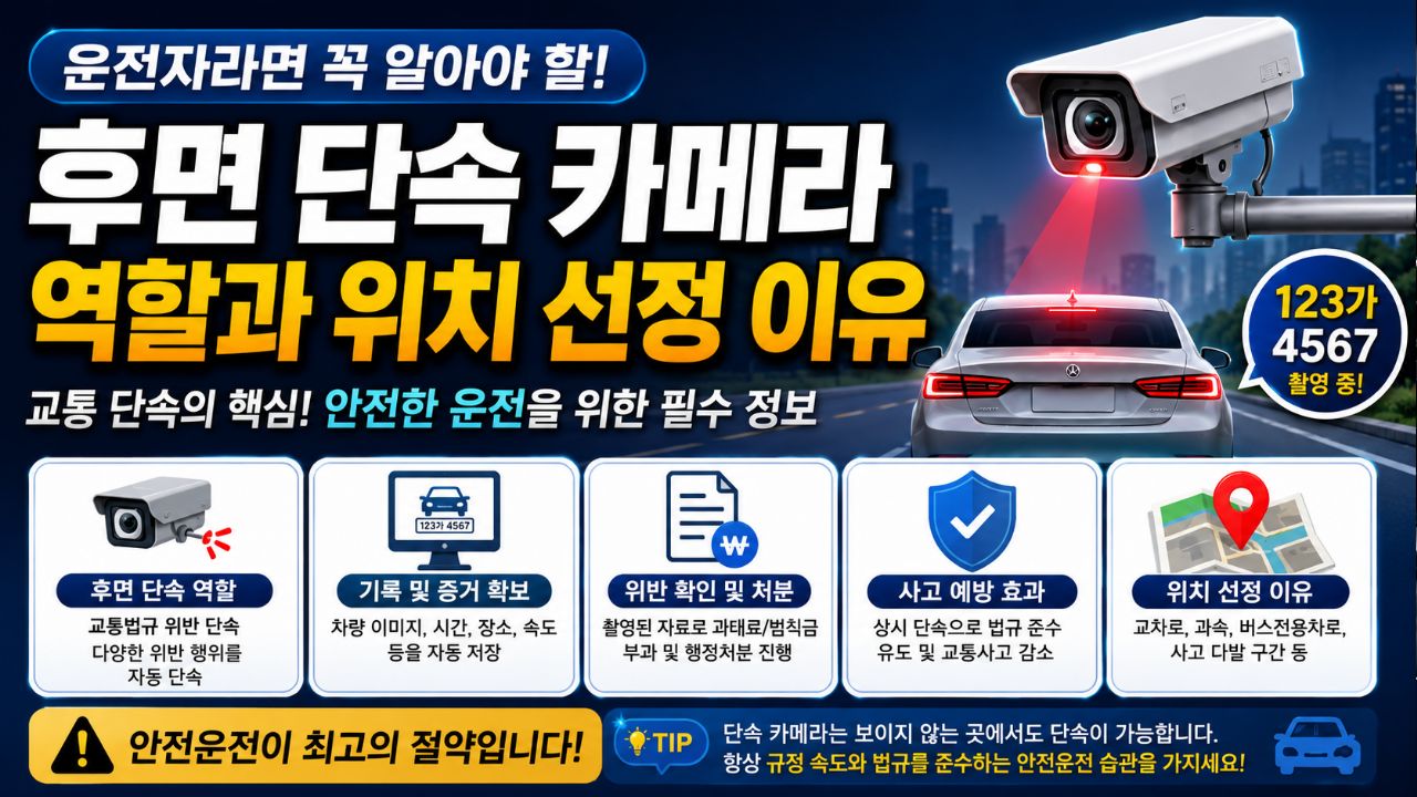 앞에서 찍나, 뒤에서 찍나? 헷갈리는 후면 단속 카메라의 모든 것